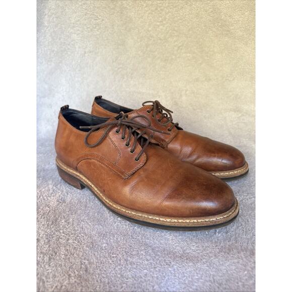 Cole Haan Men’s 9M Warner Grand Postman Oxford Brown Dress Shoe C30676 Comfort - Picture 2 of 11